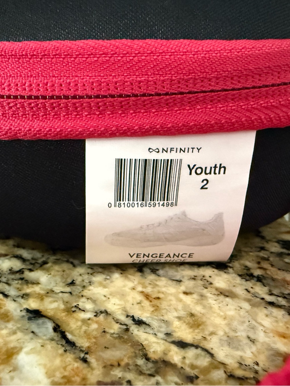 Kids cheer shoes Nfinity.